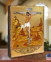 G.DeBrekht Crucifixion Holiday Religious Monastery Icons