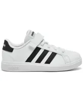 adidas Little Kids Grand Court Adjustable Strap Closure Casual Sneakers from Finish Line