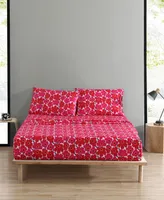 Marimekko Mini Unikko Dark Red Standard Pillowcase Pair