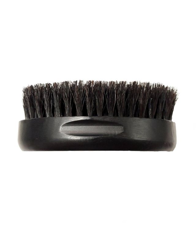 StyleCraft Professional Barber Oval Military-Inspired Hair Brush 100% Natural Boar Bristles with Wood Palm Handle