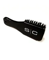 StyleCraft Professional Square Barber Paddle Brush 100% Natural Boar Bristles and Wood Handle