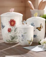 Lenox Butterfly Meadow Set/3 Canisters, Created for Macy's