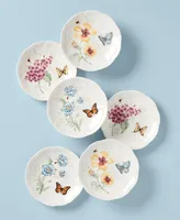 Lenox Butterfly Meadow Set of 6 Tidbit Party Plates