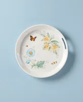 Lenox Butterfly Meadow Collection Melamine Large Round Handled Tray