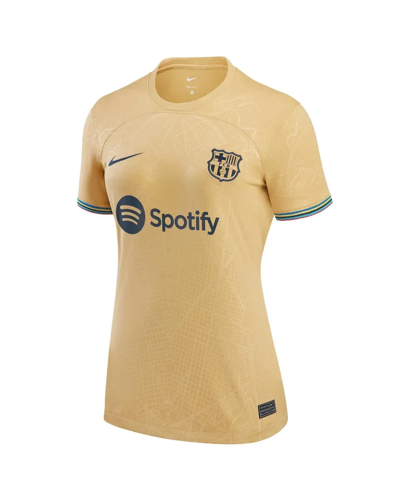 Women's Nike Frenkie de Jong Yellow Barcelona 2022/23 Away Replica Player Jersey