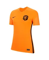 Women's Nike Orange Netherlands National Team 2022/23 Home Replica Blank Jersey