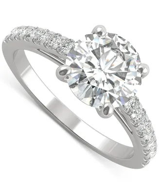 Charles & Colvard Moissanite Engagement Ring (2-1/5 ct. t.w. Diamond Equivalent) 14k White Gold