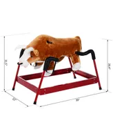 Qaba Kids Spring Rocking Horse for Kids, Bull
