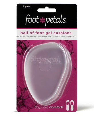 Foot Petals Ball of Foot Gel Cushions Shoe Inserts 3 Pairs