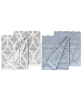 Linum Home Textiles Alev Jacquard 2 Piece Turkish Cotton Hand Towels Set