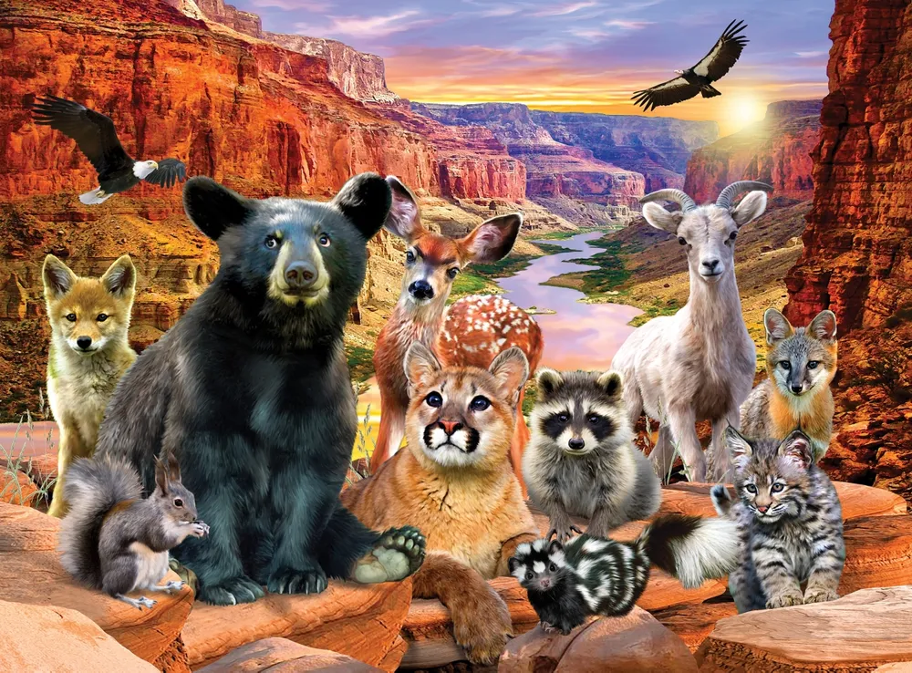 Masterpieces Wildlife of Grand Canyon National Park - 100 Piece Puzzle