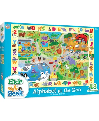 Masterpieces Hide & Seek - Alphabet at the Zoo 48 Piece Jigsaw Puzzle