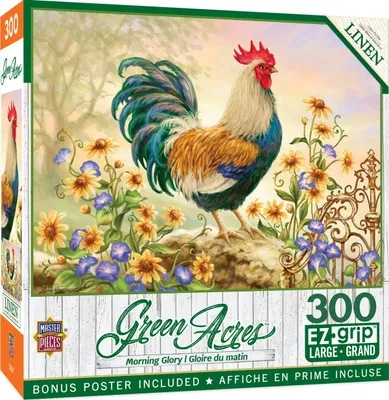 Masterpieces Green Acres Morning Glory 300 Piece Ez Grip Jigsaw Puzzle