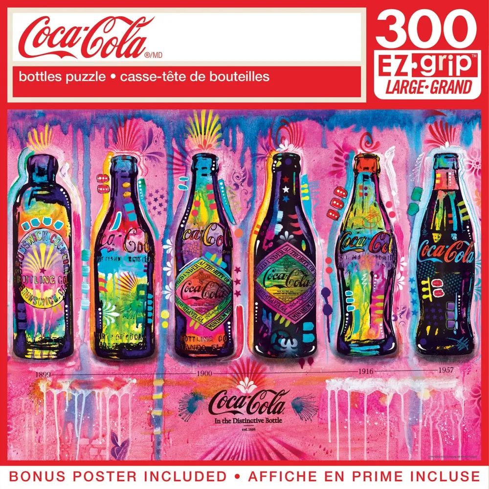 Masterpieces Coca-Cola - Bottles 300 Piece Ez Grip Jigsaw Puzzle