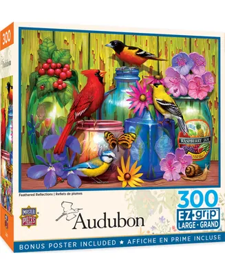 Masterpieces Audubon - Feathered Reflections 300 Piece Ez Grip Puzzle
