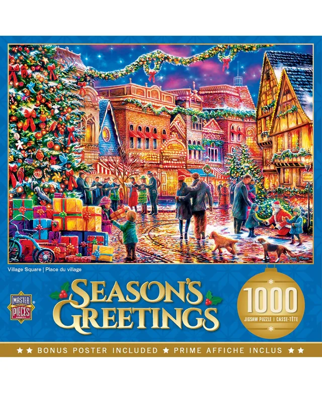 Puzzle Christmas at the Town Square - 1000 pièces -Bluebird-Puzzle