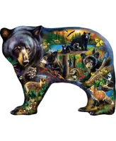 Masterpieces Contours - Wildlife of the Woods 1000 Piece Shaped Jigsaw Puzzle