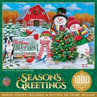 Masterpieces Season's Greetings - Tree Farm 1000 Piece Jigsaw Puzzle