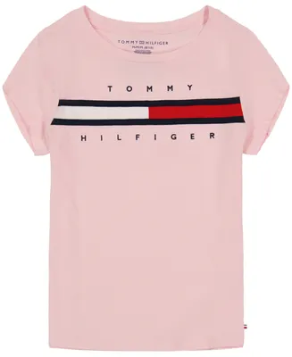 Tommy Hilfiger Toddler Girls Pieced Logo T-shirt