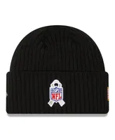 Big Boys New Era Black Cleveland Browns 2022 Salute To Service Knit Hat