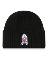 Big Boys New Era Black Pittsburgh Steelers 2022 Salute To Service Knit Hat