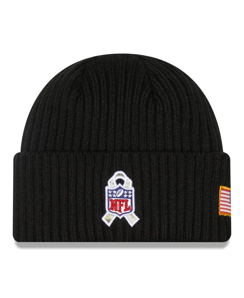 Men's New Era Black Seattle Seahawks 2022 Salute To Service Knit Hat
