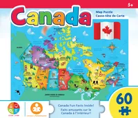 Masterpieces Explorers - Canada Map 60 Piece Jigsaw Puzzle for Kids