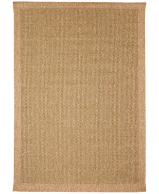 Liora Manne' Sahara Texture Border 5'3" x 7'3" Outdoor Area Rug