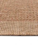 Liora Manne' Sahara Texture Border 6'6" x 9'3" Outdoor Area Rug