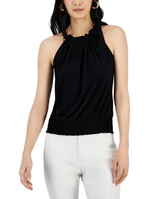 I.n.c. International Concepts Tie-Neck Halter Top, Created for Macy's