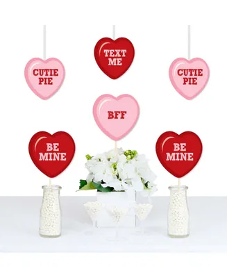 Conversation Hearts - Heart Decor Diy Valentine's Day Party Essentials - 20 Ct