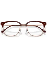 Ray-Ban Unisex Square Eyeglasses, RX721651-o - Bordeaux On Rose Gold