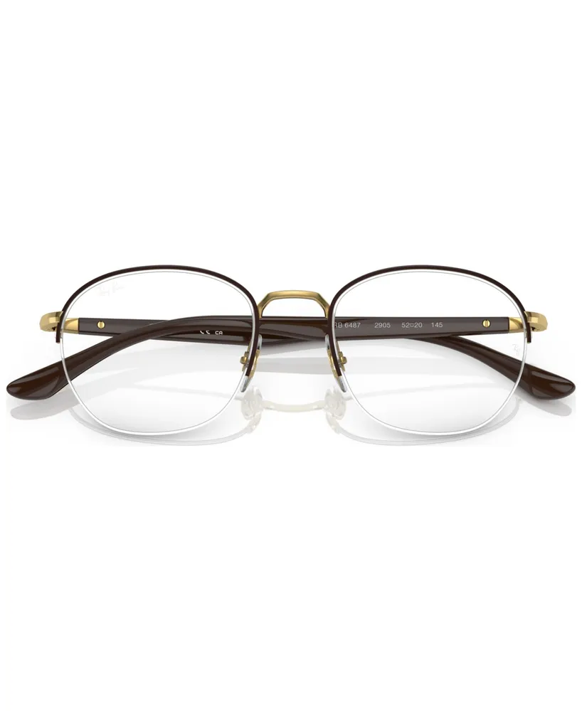 Ray-Ban Unisex Square Eyeglasses, RX648752-o