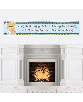 Boy Baby Teddy Bear - Baby Shower Decorations Party Banner