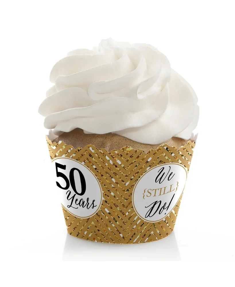 We Still Do - 50th Wedding Anniversary Party Decor - Cupcake Wrappers - 12 Ct