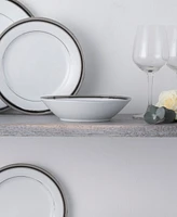 Noritake Austin Platinum Set of 4 Soup Bowls