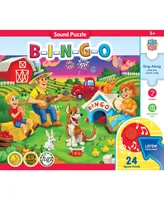 Masterpieces 24 Piece Sing-a-Long Sound Puzzle - B-i-n-g-o - 18"x24"