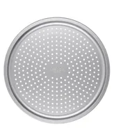 Anolon Pro-Bake Bakeware Aluminized Steel Perforated Pizza Pan, 14" - Silver