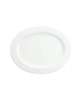 Fortessa Amanda White Embossed Oval Platter