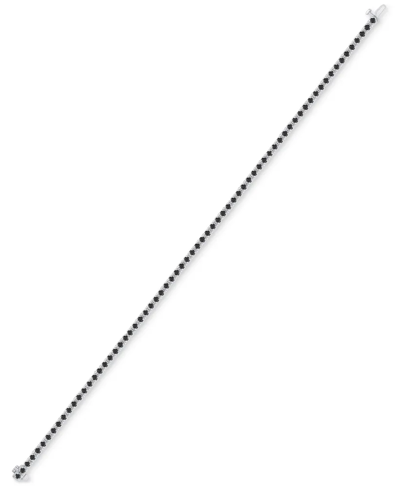 Black Diamond Tennis Bracelet (1 ct. t.w.) in Sterling silver