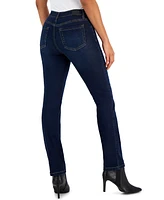 Jones New York Petite Lexington Mid-Rise Straight Jeans