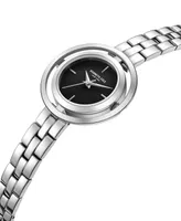 Kenneth Cole New York Women's Transparency Dial Silver-Tone Stainless Steel Bracelet Watch 32mm