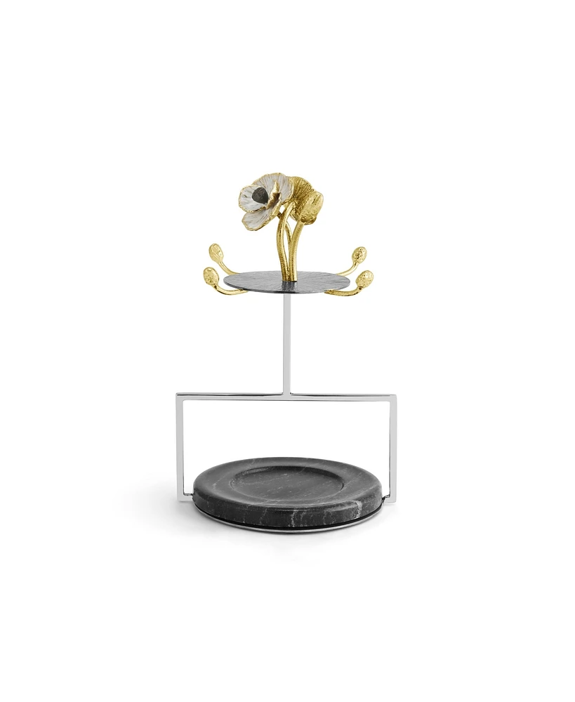 Michael Aram Anemone Demitasse 8 Piece Set with Stand
