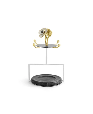 Michael Aram Anemone Demitasse 8 Piece Set with Stand