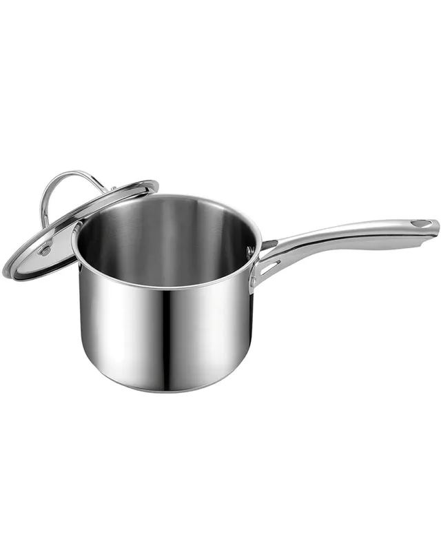 Ecolution Aluminum 2 Quart Bliss Non-Stick Saucepan with Glass Lid - Macy's