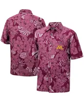 Men's Colosseum Maroon Minnesota Golden Gophers The Dude Camp Button-Up Shirt