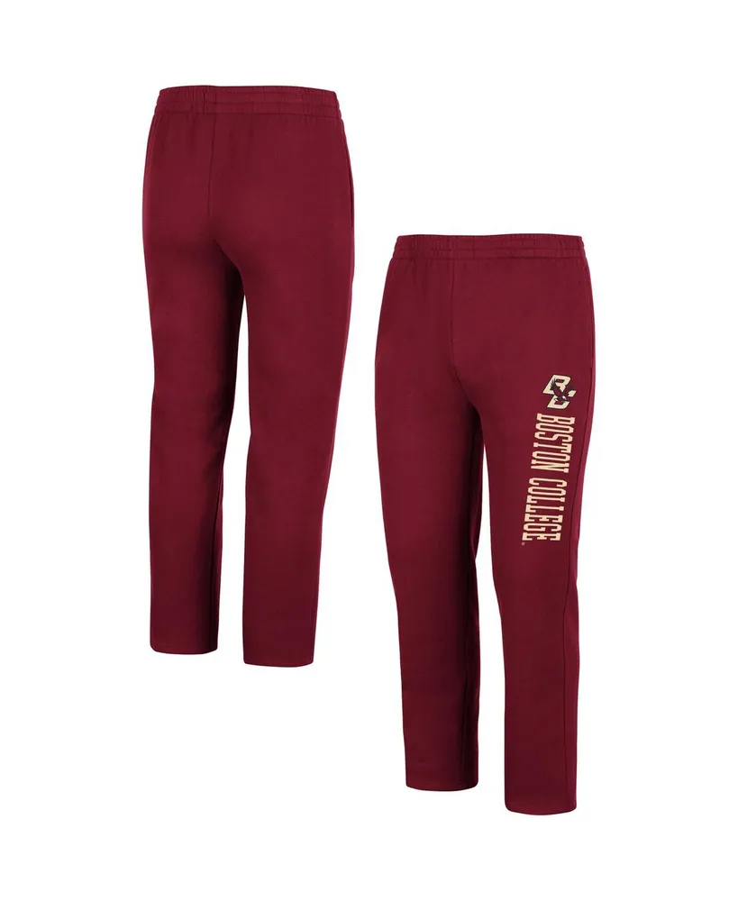 Men's Colosseum Maroon Boston College Eagles Fleece Pants