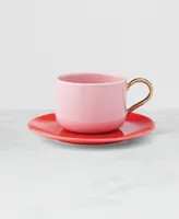 kate spade new york Make it Pop Cup Saucer Set