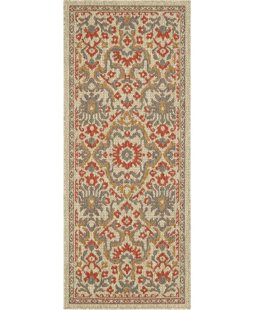 Mohawk Malibu Outdoor Casual Oushak 2'5" x 6' Area Rug