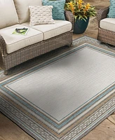 Mohawk Malibu Outdoor Chain Border 4' x 5'6" Area Rug